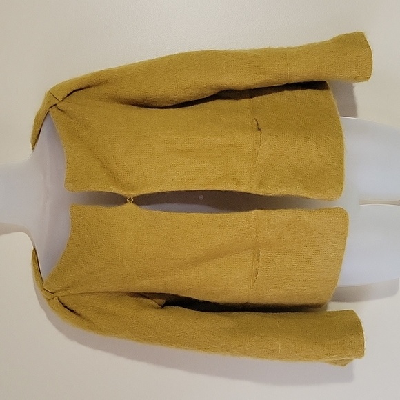 Diane von Furstenberg Yellow Mohair Open Cardigan Size Small - Picture 4 of 8
